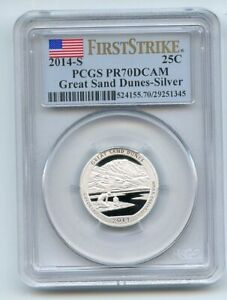 2014 S 25C Silver Great Sand Dunes Quarter PCGS PR70DCAM First Strike