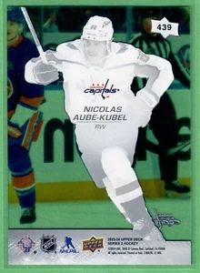 2023-24 Upper Deck Series 2 Nicolas Aube-Kubel Clear Cut #439 Capitals SP - Picture 1 of 2
