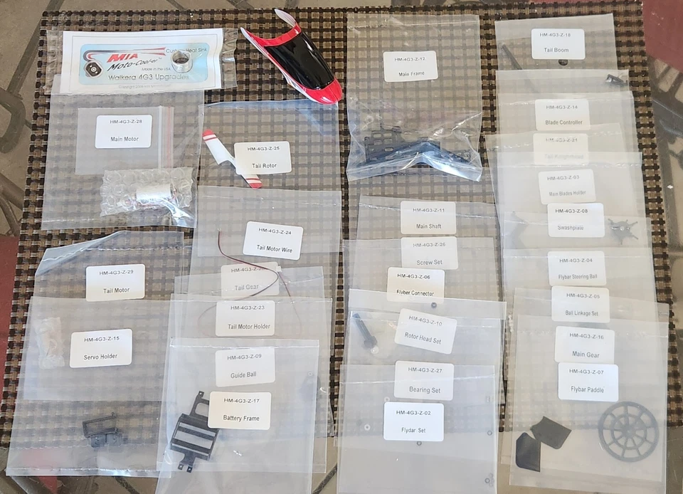 Walkera 3D Rc Helicopter 4G3 Parts Lot  - Image 1 of 1