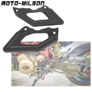 For Ducati Hypermotard 1100 Front Heel Plates 100% Carbon Fiber Motorcycle-Matte - Picture 1 of 21