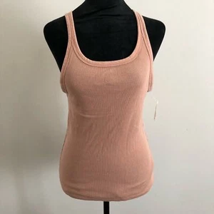Aerie Women's Ribbed Racerback Tank Top Blush Pink Size L Casual Essential NWT - Picture 1 of 8
