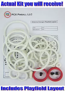 Kit de anillo de goma máquina de pinball Atari Airborne Avenger 1977 - Imagen 1 de 2