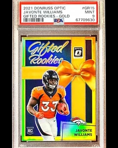 Javonte Williams RC - 2021 Donruss Optic PRIZM GOLD /10 Rookie - PSA 9 - Pop 1/1 - Picture 1 of 5