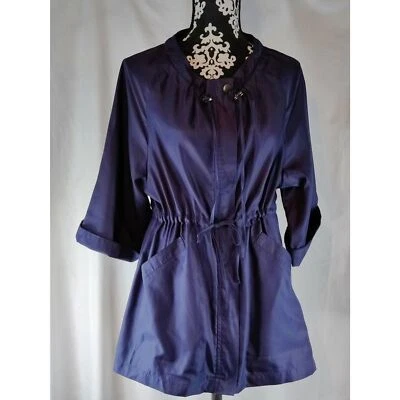 Chaqueta Axcess A Liz Claiborne Company Manga 3/4 Azul Marino Mujer Talla Mediana Foto 1 de 4