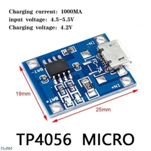 Module TP4056 de charge de batterie Lithium micro USB 5V battery charging module - Foto 1 di 3