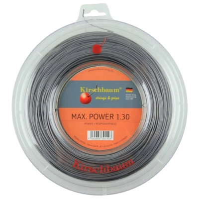 Kirschbaum MAX POWER 16 1.30mm (Silver) 200m 660ft Reel Tennis String