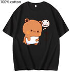 Couple Tees Dudu Missing Bubu Panda Brownie Bear Cartoon Print T-shirt Unisex