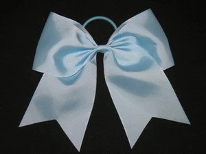 NUEVO ""AZUL CLARO"" Arco de alegría cola de flequillo cinta de 3 pulgadas para niñas Arcos de pelo porristas - Imagen 1 de 1