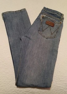 Wrangler Retro Mens 31x35 Slim Boot Cut Distressed Damaged Pockets Work Rodeo - Picture 1 of 18