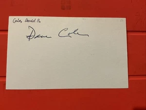 Dave Cole🔥🔥MLB: 1950 Boston Braves🔥🔥Autograph 🔥🔥 - Picture 1 of 1