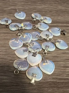 15mm Opal Herz Charm Anhänger 20 Stück  - Bild 1 von 4