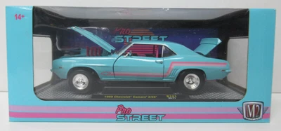 M2 Machines Pro Street Blue 1969 Chevrolet Camaro Z/28 R121 24-11 1:24 Scale - Image 1 of 4