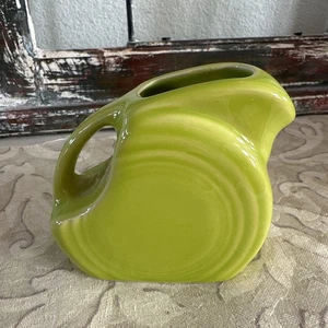 Fiestaware Mini Disc Pitcher in Chartreuse Lime Green Small Creamer - Picture 1 of 5