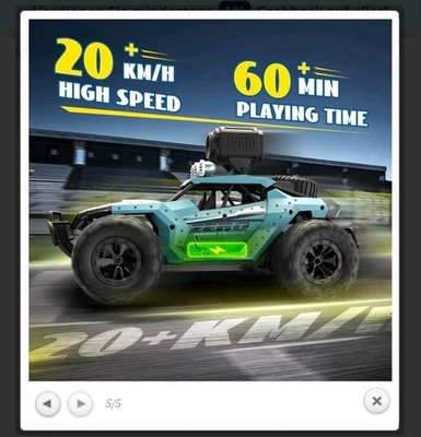 DEERC RC Auto DE36W mit 1080P HD Kamera, 1/16 Offroad Monstertruck - Bild 1 von 4