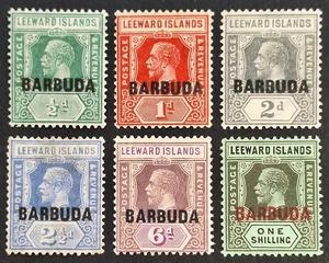 Barbuda 1922, 6x Stamps Optd. Mh - Picture 1 of 2