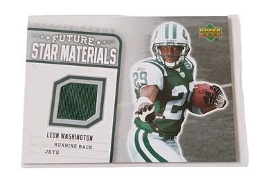 2006 Rookie Debut Future Star Materials Silver #FSM-LW Leon Washington N.Y. Jets - Image 1 of 4