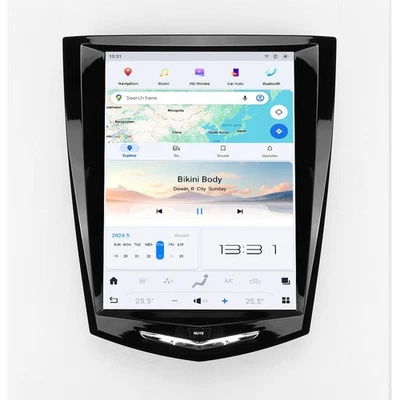 10.4" For Cadillac Escalade ATS XTS SRX CTS 2013-2018 Android Vertical Car Radio Foto 1 de 4