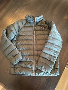 Patagonia Green Puffer Jacket Unisex Youth Child Sz Large 12 Full Zip - Picture 1 of 3