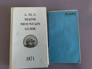A.M.C. Maine Mountain Guide 1971 Appalachian Mountain Club HC 3rd Edition Map - Imagen 1 de 5