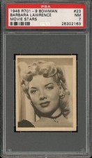1948 R701-9 Bowman Movie Stars #23 Barbara Lawrence PSA 7