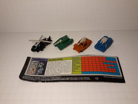 Transformers G1 Vintage Micromaster MM Military Patrol 100% complete w/Tech Spec Cover
