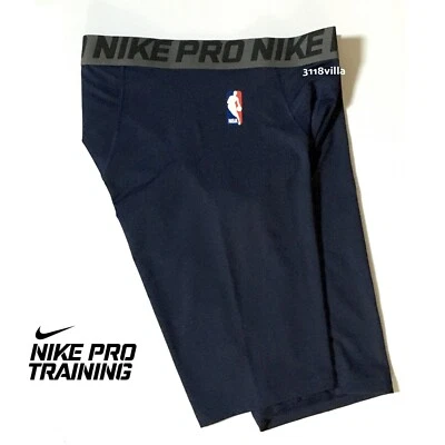 Nike NBA Mens Basketball Compression Training Tights Shorts Navy 2XL 2XLT 3XLT - Image 1 of 4