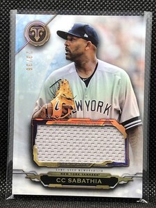 2019 Topps Triple Threads Unity Jumbo Relic Jersey Patch #23/36 CC SABATHIA