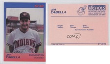 1989 Star Burlington Indians Jim Cabella #27
