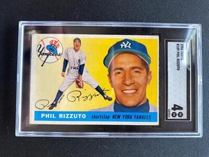 Phil Rizzuto 1955 Topps Baseball Card #189 SGC 4 VG-EX Yankees