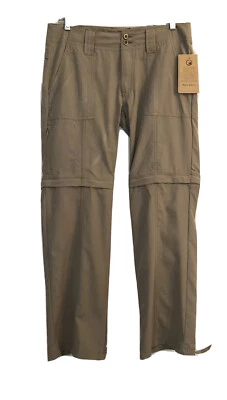 New $78 Rugged exposure Women Small Convertible Tan 5 Pocket Cargo Pant A121 - Image 1 of 4