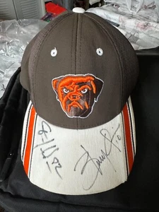 Cleveland Browns Bulldog Team Signed Baseball Hat - RARE, UNIQUE - Picture 1 of 13