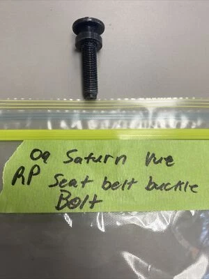 Saturn VUE 2009 híbrido cinturón de seguridad trasero pasajero hebilla perno Foto 1 de 2