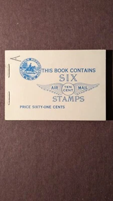 U.S. stamp #C10a in booklet very fine never hinged - Image 1 of 2