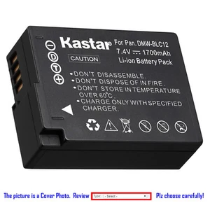 Kastar Replacement Battery for Panasonic DMW-BLC12 DMW-BLC12E DMW-BLC12PP BLC12 - Picture 1 of 7