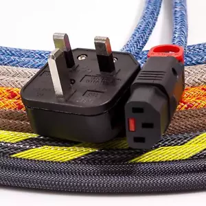 Audiophile UK Mains Plug to Locking C13. TRUE 13amp Cable. - Picture 1 of 8