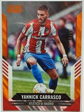 Yannick Carrasco 2021-22 Panini Score Soccer Atlético Madrid card numbered /99