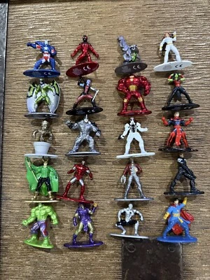 Marvel Jada Toys 20 Pack Die-Cast Figures Nano Metalfigs Wave 5 Collectible - Image 1 of 2