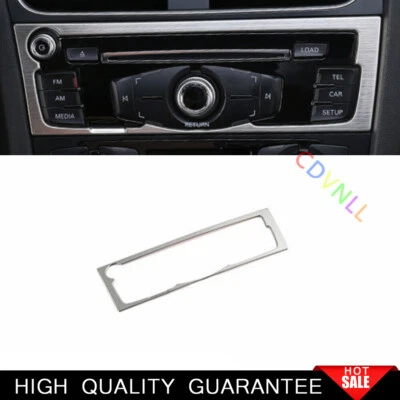 For Audi A4 A5 2009-2016 Silver Steels Console Volume Switch Button Panel 1PCS - Image 1 of 4
