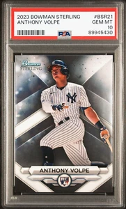 2023 Bowman Sterling ANTHONY VOLPE RC PSA 10 GEM MINT New York Yankees POP 30 - Picture 1 of 2