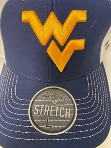 West Virginia Mountaineers Zephyr Stretch Fit Hat Size Large Men's Team Color - Picture 1 of 4