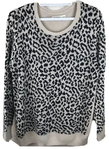 Maglione donna Faded Glory stampa animalier davanti taglia L - Foto 1 di 4