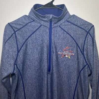 Antigua 2017 MLB Miami All Star Game 1/4 Zip Shirt Jacket Mens Size M Medium - Image 1 of 4