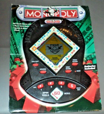 HASBRO Monopoly Handheld Casino Game (1999, Used) Bonus Rounds: Batteries Incl. - Image 1 of 4