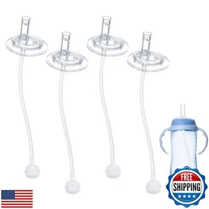 Replacement Straws for NUK Learner Straw Cup 10oz, 4PCS Silicone Gravity Ball - Picture 1 of 5
