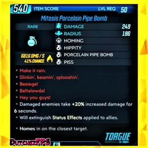 (XBOX) Borderlands 3 ❗MODDED❗ Bomba pipa porcellana mitosi ☢️🔥 MAYHEM 10 👀 - Foto 1 di 2
