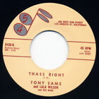 Tony Sams - Tony Sams For President - Thass Right 7inch, 45rpm - Singles Rhyt...