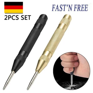 2PCS Automatic Center Punch Strikes Surface Hammer Spring Loaded Window Breaker - Picture 1 of 6
