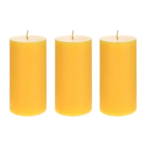 Mega Candele - Candela a colonna profumata alla citronella versata a mano 3 pezzi 3" x 6" - Foto 1 di 3