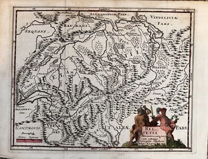 Helvetia (Suiza) (1697) Mapa Original, Philipp Cluver - Imagen 1 de 2