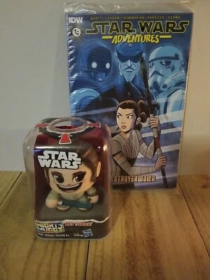 Star Wars - Mighty Muggs -Rey (Jakku) -Disney - 05 - Hasbro -Three Face - Figure Foto 1 de 4